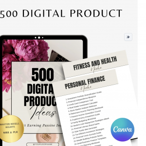 500 DIGITAL PRODUCT IDEAS